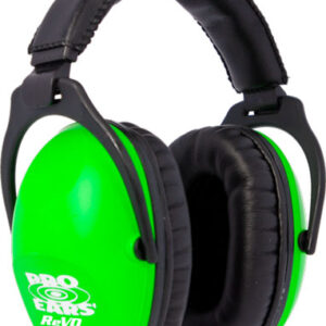 PRO EARS REVO EAR MUFF - PASSIVE NEON GREEN