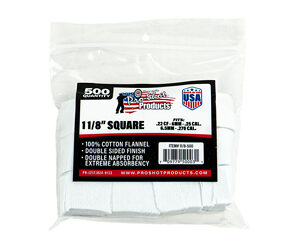 PRO-SHOT PATCH .22-.270CAL SQ 500 CT