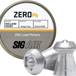 SIG PELLETS 22 ZERO 16.6GR - HP TIP LEAD ALLOY 250 CT