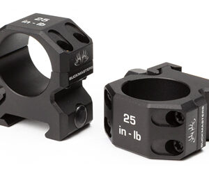 SIG BUCKMSTRS RINGS 1" ALUM LOW BLK