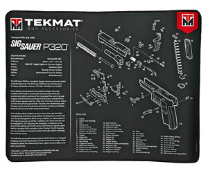 TEKMAT ULTRA PSTL MAT SIG P320 BLK