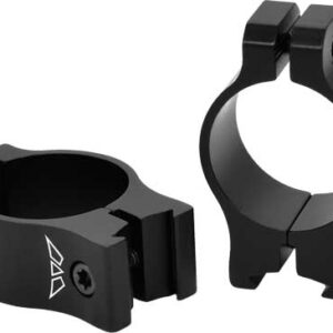 WARNE VAPOR 1" LOW MATTE RINGS - ALUMINUM FITS 3/8-11MM DVETAIL