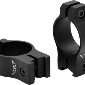 WARNE VAPOR 1" MED MATTE RINGS - ALUMINUM FITS 3/8 DVTL ONLY