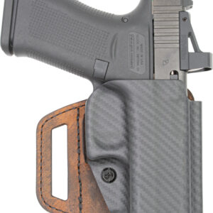 VERSACARRY VSLIDE HOLSTER OWB - HYBRID FOR GLOCK 19 POLY/BROWN