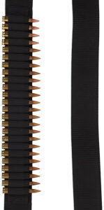BULLDOG RIFLE AMMO BANDOLIER - HOLDS 24 CART 2" WEBBING BLK