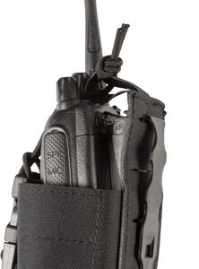 GREY GHOST GEAR RADIO POUCH - SMALL LAMINATE BLACK