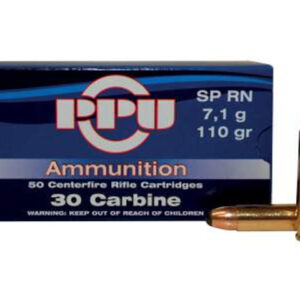 PPU 30 CARBINE SP 110GR 50RD BOX 10 BOXES PER CASE