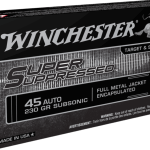WINCHESTER SUPPRESSED 45ACP 230GR FMJ 50RD BX