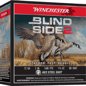 WINCHESTER BLIND SIDE 2 12G 3" BB 1-3/8OZ HV HEX 25RD BX