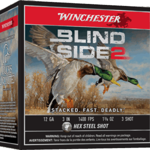WINCHESTER BLIND SIDE 2 12G 3" #3 1-3/8OZ HV HEX 25RD BX