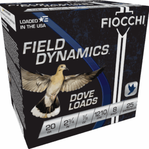 FIOCCHI 20G 2-3/4" 7/8OZ 8SHT G&T 25/250RDS