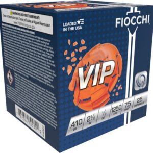 FIOCCHI VIP 410G 2.5" 1/2OZ 7.5SHT 1250FPS 25RD BX 250RD CS