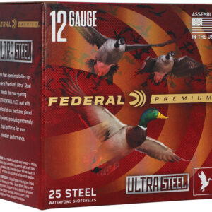 FEDERAL 12GA 3 1/2" 1 1/2OZ  BB & 2 1500 FPS "ULTRASTEEL"  25 RD/BX 10 BX/CS
