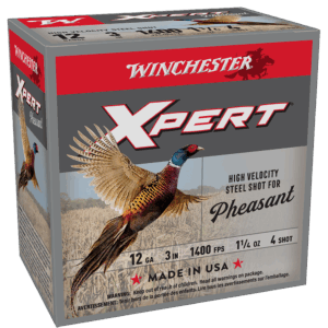 WINCHESTER SUPER X XPERT PHEASANT 12 GA 3" #4 HV 1-1/4 OZ LEAD FREE 25 RD/BX 10 BX/CS