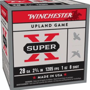 WINCHESTER 28 GA 2-3/4" #8 SUPER-X UPLAND HB 1 OZ 25 RD/BX 10 BX/CS
