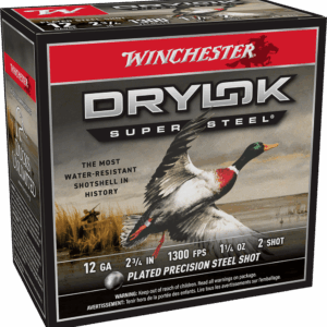 WINCHESTER DRYLOK SUPER STEEL 12 GA 2-3/4" #2  1-1/4 OZ 25 RD/BX 10 BX/CS