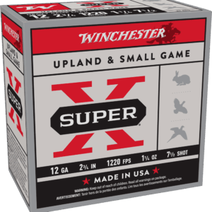 WINCHESTER SUPER X UPLAND 12 GA 2-3/4" #7.5  1-1/4 OZ 25 RD/BX 10 BX/CS