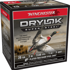 WINCHESTER DRYLOK STEEL 20G 3" 1OZ #3 SHT 25RD BX 250RD CASE