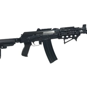 Zastava ZPAP85 Alpha AK-47 Pistol - Stained Wood Handguard | 5.56NATO | 10" Barrel | Quad Rail | Night Brake | Angled Foregrip | SBA3 Arm Brace