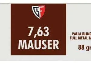 FIOCCHI 7.63 MAUSER 88GR FMJ 50RD BX 1000RD CASE