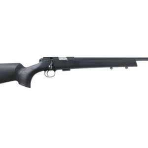 CZ 457 AMERICAN SUPPRESSOR READY 17HMR RIFLE 20" THREADED BBL, BLACK SYNTHETIC STOCK 5RD MAGAZINE