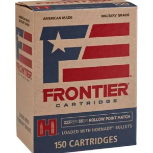 FRONTIER® 223 REM 55 GR HOLLOW POINT MATCH™ (150 - ORIENTED) 150RD/BX 8BX/CS