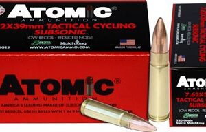ATOMIC 7.62X39 220GR SUBSONIC - BTHP 50RD 10BX/CS