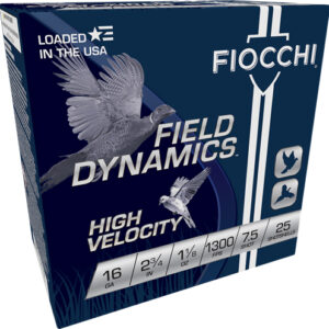 FIOCCHI 16GA 2.75" 1-1/8OZ - #7.5 1300FPS 25RD 10BX/CS