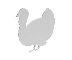B/C AR500 3/8" SILHOUETTE TURKEY WHT