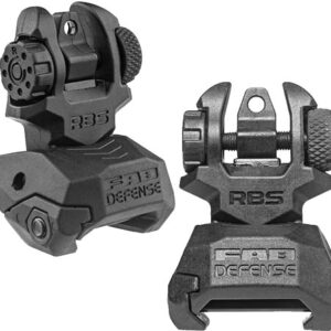 F.A.B. DEFENSE FRONT & REAR - BACK UP SIGHTS BLACK