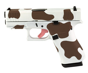 GLOCK 43X 9MM 10RD BRN COW PRINT