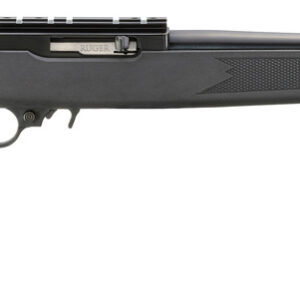 RUG 10/22 22LR BLK SYN 18.5 NO SIGHTS 10RD
