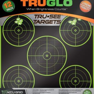 TRUGLO TRU-SEE REACTIVE TARGET - 5 BULL 12-PACK