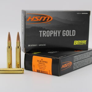 HSM AMMUNITION 30-06 SPRG 168GR BERGER HNT 20RD BOX 20 BOXES PER CASE