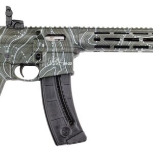 SMITH AND WESSON M&P 15-22 SPORT MOE 22LR 16.5IN BARREL 25RD ODG TOPOGRAPHIC FINISH HANDGUARD W/PICATINNY STYLE RAIL W/M-LOK SLOTS MAGPUL FOLDING MBUS SIGHTS THREADED 14469