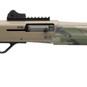 WINCHESTER SX4 DEFENDER SGA 12GA 3IN 18.5" BBL WOODLAND CAMO FDE  PIC RAIL 3 INV+ CT 4/RD