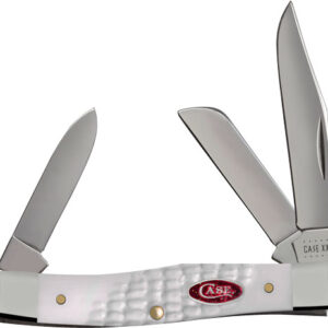 CASE KNIVES WHITE SYNTHETIC - SPARXX STD JIG MEDIUM STOCKMAN