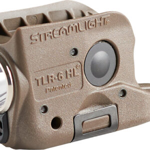STREAMLIGHT TLR-6 HL FDE LIGHT - LED/GRN LASER FOR GLOCK 42/43