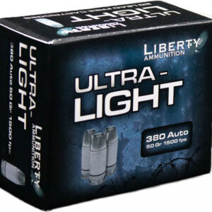 LIBERTY ULTRA LIGHT 380 ACP - 50GR COPPER HP 20RD 10BX/CS
