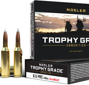 NOSLER TROPHY GRADE 6.5 PRC - 140GR ACCUBOND TIP 20RD 10BX/C