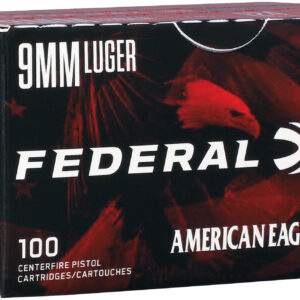 FED AMERICAN EAGLE 9MM 124GR FMJ 100/5