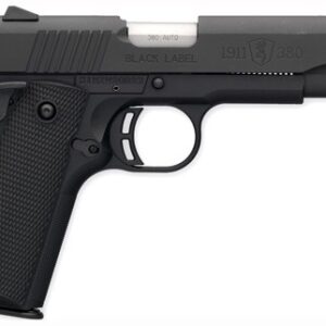 BROWNING 1911-380 BLACK LABEL - 380ACP 4.25"FS 8RD BLK/SYN