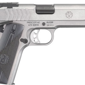 RUGER SR1911 TARGET 9MM 9-SHOT - STAINLESS G10 GRIPS