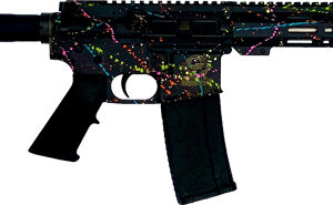 GLFA AR15 PISTOL 223 WYLDE - 7.5" S/S BBL SPLATTER BLACK