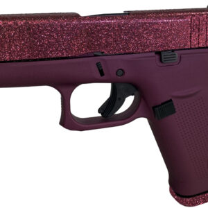 GLOCK 43X 9MM GLITTER GUNZ BLACK CHERRY