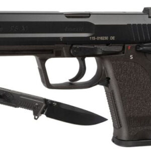 HK P8 A1 9MM COMMERATIVE BOKER KNIFE TAN CASE