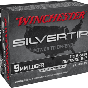 WINCHESTER SILVERTIP 9MM 115GR HP 20RD BX 200RD CASE