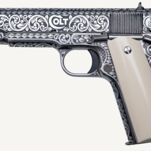 COLT GOVERNMENT 1911 SILVERADO 45ACP PISTOL FULL ENGRAVED/IVORY GRIP 7RD MAGAZINE 1-300 UNITS