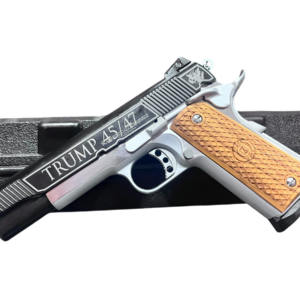 AMERICAN CLASSIC GOVERNMENT 1911 5" 9MM TRUMP 45/47 CHROME/BLACK 8RD