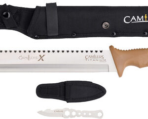 CAMILLUS CARNIVORE X MACHETE - 12" BLADE STAINLESS W/ KNIFE